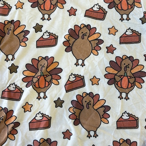 Caden lane Thanksgiving bamboo pajama top - Picture 2 of 5